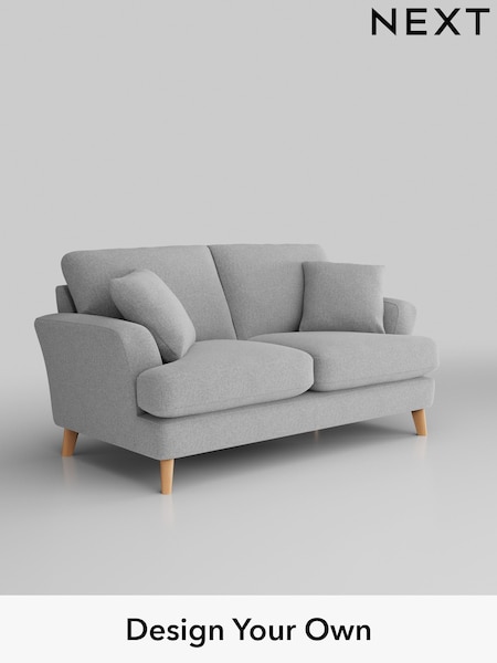 Tweedy Blend Easy Clean/Light Silver Grey Conway Relaxed Sit (W44180) | £1,150