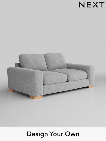 Tweedy Blend Easy Clean/Light Silver Grey Houghton Deep Relaxed Sit (W44181) | £1,199