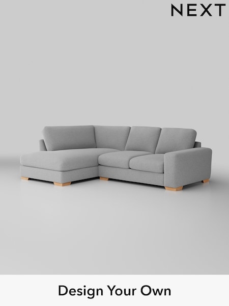 Tweedy Blend Easy Clean/Light Silver Grey Houghton Deep Relaxed Sit (W44181) | £2,050