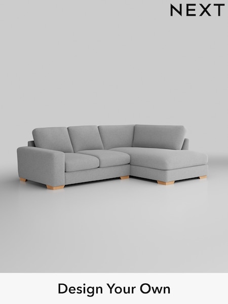 Tweedy Blend Easy Clean/Light Silver Grey Houghton Deep Relaxed Sit (W44181) | £2,050