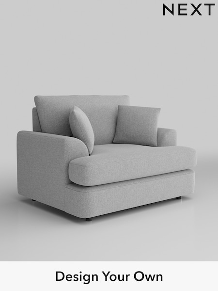 Tweedy Blend Easy Clean/Light Silver Grey Parker Platform (W44184) | £875