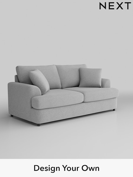 Tweedy Blend Easy Clean/Light Silver Grey Parker Platform (W44184) | £1,150