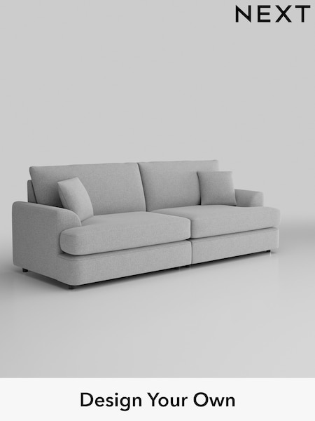 Tweedy Blend Easy Clean/Light Silver Grey Parker Platform (W44184) | £1,350