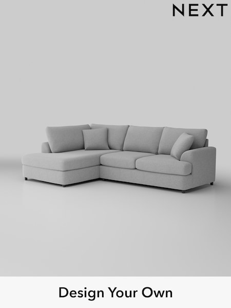Tweedy Blend Easy Clean/Light Silver Grey Parker Platform (W44184) | £2,099