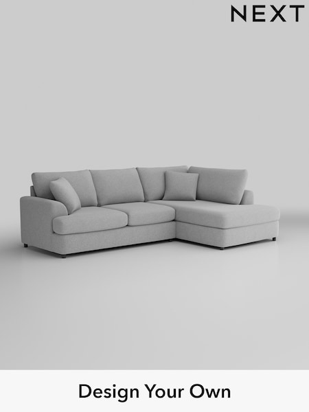 Tweedy Blend Easy Clean/Light Silver Grey Parker Platform (W44184) | £2,099