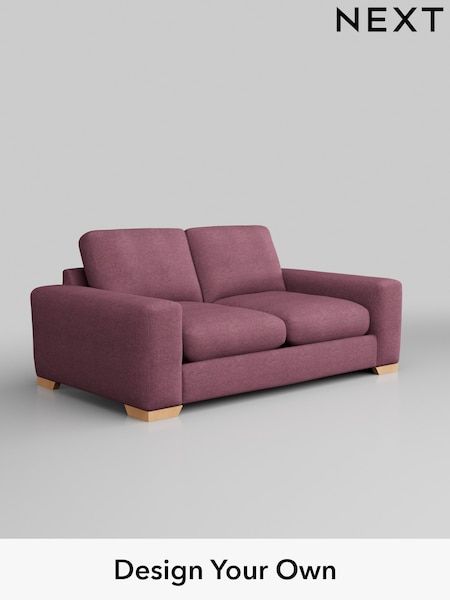 Tweedy Blend Easy Clean/Mid Mulberry Purple Houghton Deep Relaxed Sit (W44185) | £1,199