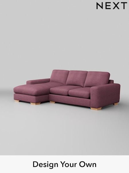 Tweedy Blend Easy Clean/Mid Mulberry Purple Houghton Deep Relaxed Sit (W44185) | £1,975