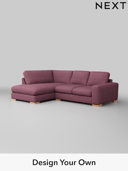Tweedy Blend Easy Clean/Mid Mulberry Purple Houghton Deep Relaxed Sit (W44185) | £2,050