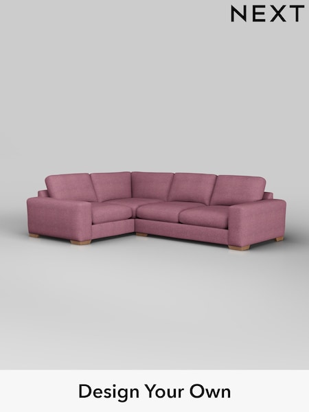 Tweedy Blend Easy Clean/Mid Mulberry Purple Houghton Deep Relaxed Sit (W44185) | £2,475