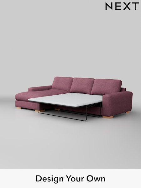 Tweedy Blend Easy Clean/Mid Mulberry Purple Houghton Deep Relaxed Sit (W44185) | £2,675