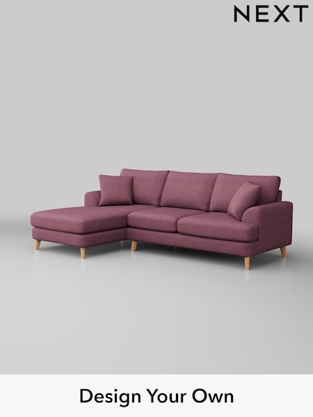 Tweedy Blend Easy Clean/Mid Mulberry Purple Parker (W44187) | £2,050