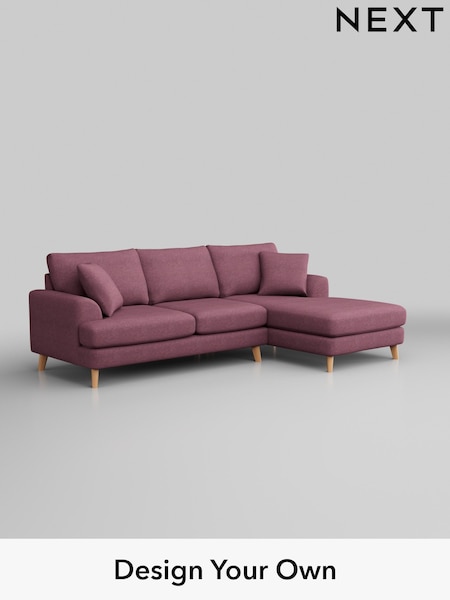 Tweedy Blend Easy Clean/Mid Mulberry Purple Parker (W44187) | £2,050