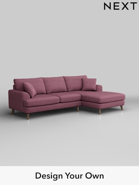Tweedy Blend Easy Clean/Mid Mulberry Purple Parker (W44187) | £2,150