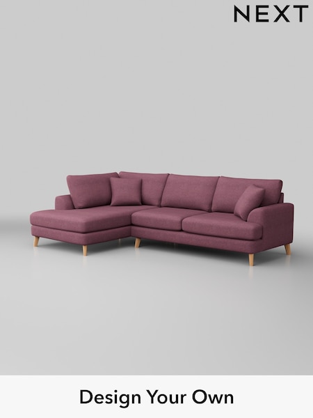 Tweedy Blend Easy Clean/Mid Mulberry Purple Parker (W44187) | £2,199