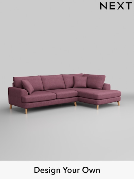 Tweedy Blend Easy Clean/Mid Mulberry Purple Parker (W44187) | £2,199