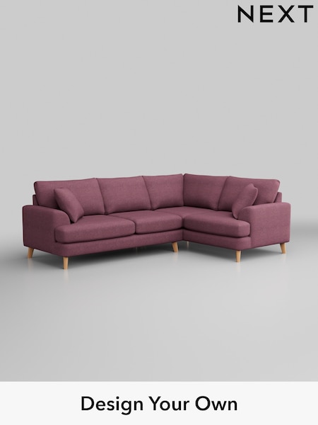 Tweedy Blend Easy Clean/Mid Mulberry Purple Parker (W44187) | £2,175