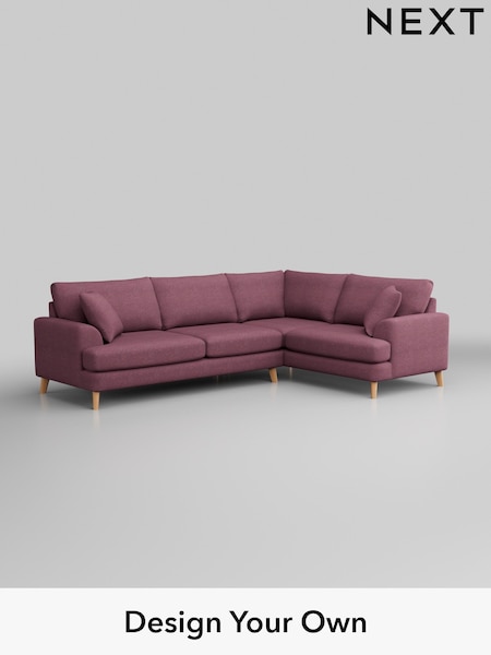 Tweedy Blend Easy Clean/Mid Mulberry Purple Parker (W44187) | £2,275