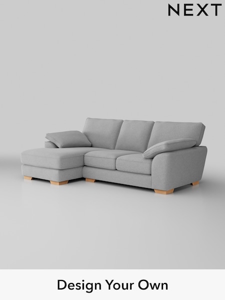 Tweedy Blend Easy Clean/Light Silver Grey Stamford Grand Relaxed Sit (W44196) | £2,125