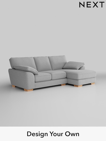 Tweedy Blend Easy Clean/Light Silver Grey Stamford Grand Relaxed Sit (W44196) | £2,125