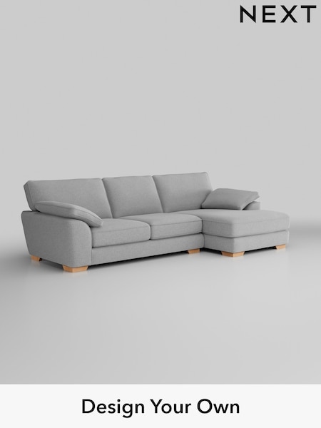 Tweedy Blend Easy Clean/Light Silver Grey Stamford Grand Relaxed Sit (W44196) | £2,399