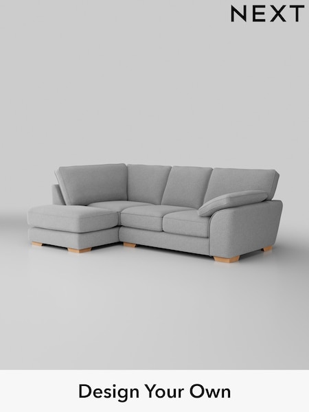 Tweedy Blend Easy Clean/Light Silver Grey Stamford Grand Relaxed Sit (W44196) | £2,225