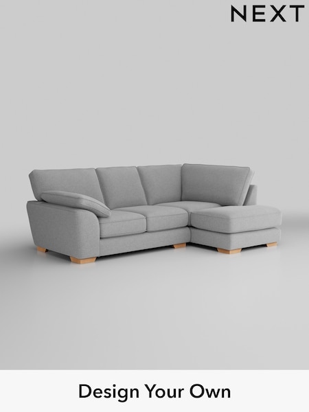 Tweedy Blend Easy Clean/Light Silver Grey Stamford Grand Relaxed Sit (W44196) | £2,225