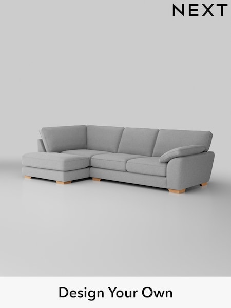 Tweedy Blend Easy Clean/Light Silver Grey Stamford Grand Relaxed Sit (W44196) | £2,375