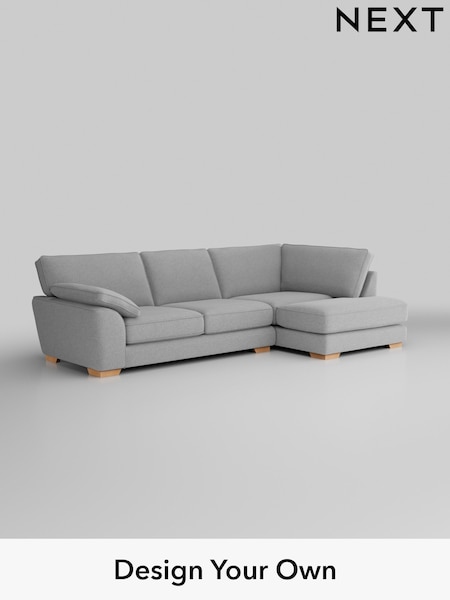 Tweedy Blend Easy Clean/Light Silver Grey Stamford Grand Relaxed Sit (W44196) | £2,375