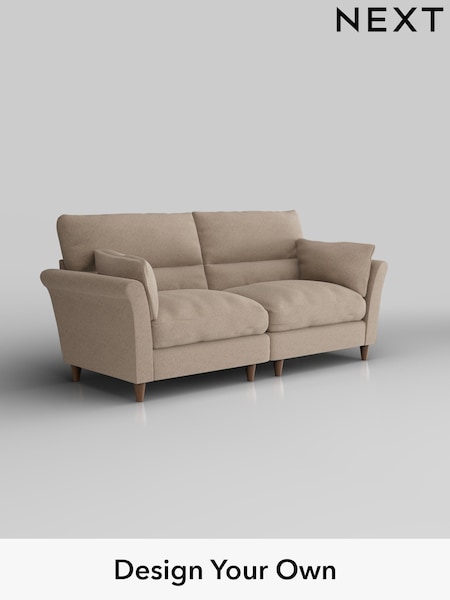 Tweedy Blend Easy Clean/Light Dove Natural Hartley Highback Relaxed Sit (W44203) | £1,325