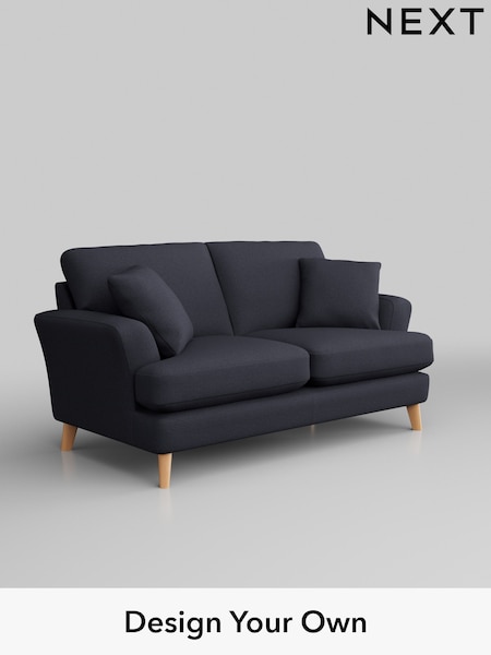 Tweedy Blend Easy Clean/Dark Slate Blue Conway Relaxed Sit (W44211) | £1,150