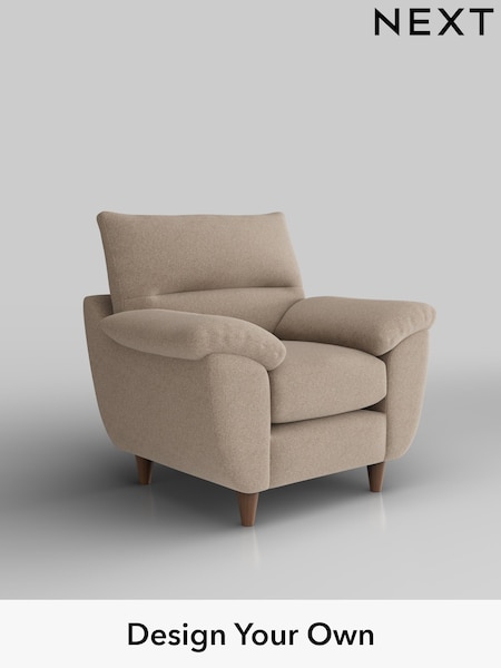 Tweedy Blend Easy Clean/Light Dove Natural Elliot Highback (W44216) | £575