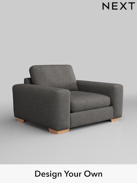 Tweedy Blend Easy Clean/Dark Grey Houghton Deep Sit (W44226) | £875