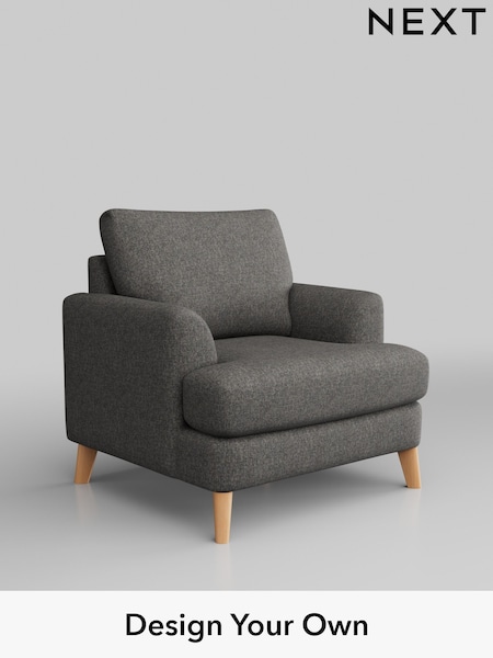 Tweedy Blend Easy Clean/Dark Grey Parker (W44229) | £775