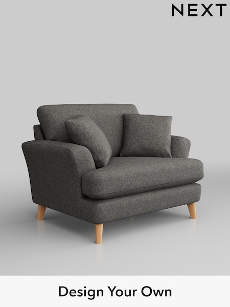 Tweedy Blend Easy Clean/Dark Grey Conway Relaxed Sit (W44230) | £875