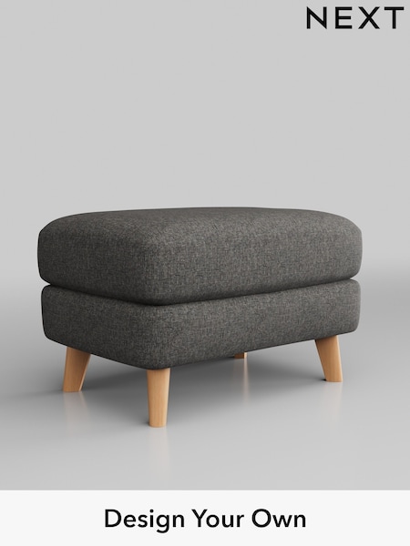 Tweedy Blend Easy Clean/Dark Grey Parker Buttoned Back (W44231) | £375
