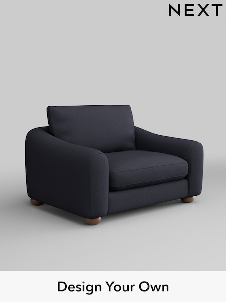 Tweedy Blend Easy Clean/Dark Slate Blue Arches (W44232) | £825