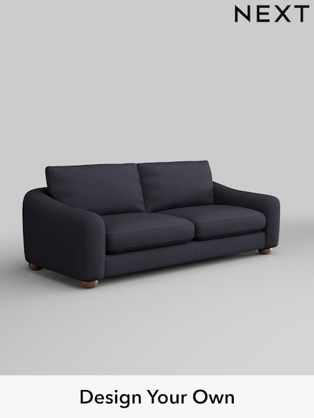 Tweedy Blend Easy Clean/Dark Slate Blue Arches (W44232) | £1,225