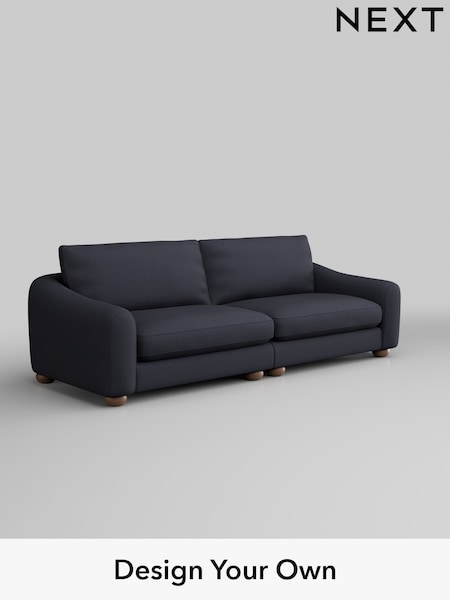Tweedy Blend Easy Clean/Dark Slate Blue Arches (W44232) | £1,325