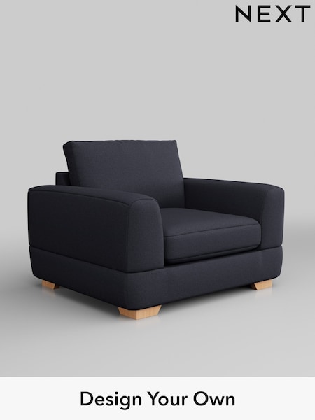 Tweedy Blend Easy Clean/Dark Slate Blue Clayton (W44235) | £750