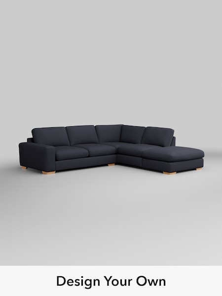 Tweedy Blend Easy Clean/Dark Slate Blue Houghton Deep Relaxed Sit (W44238) | £2,475