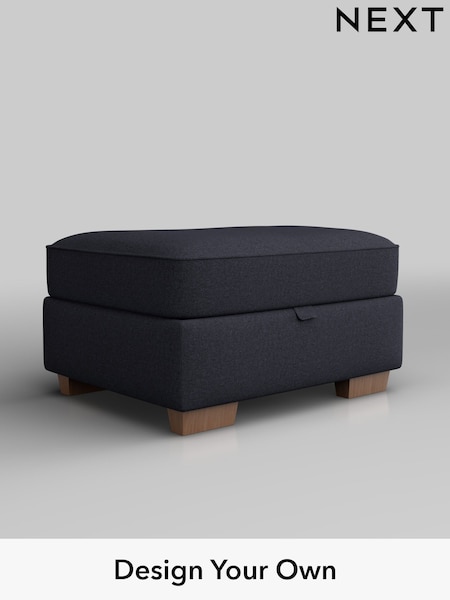 Tweedy Blend Easy Clean/Dark Slate Blue Hayden Buttoned Back (W44239) | £450