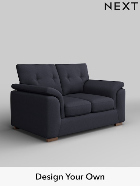 Tweedy Blend Easy Clean/Dark Slate Blue Hayden Buttoned Back (W44239) | £925