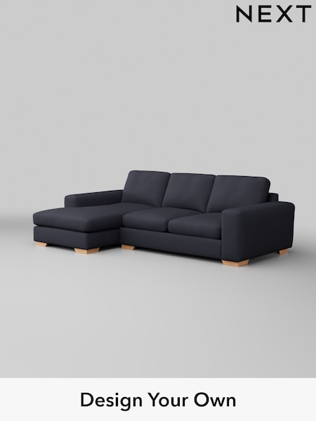 Tweedy Blend Easy Clean/Dark Slate Blue Houghton Deep Sit (W44240) | £1,899