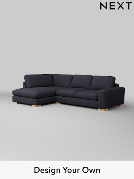 Tweedy Blend Easy Clean/Dark Slate Blue Houghton Deep Sit (W44240) | £2,099