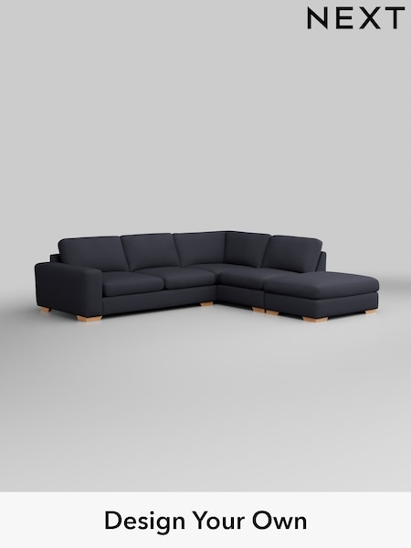 Tweedy Blend Easy Clean/Dark Slate Blue Houghton Deep Sit (W44240) | £2,450