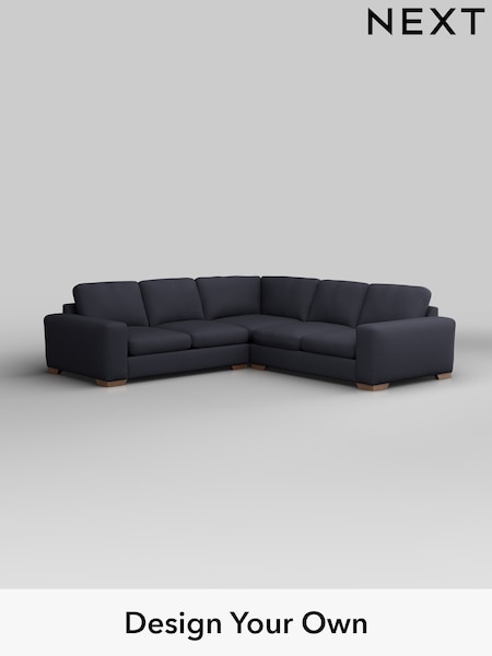 Tweedy Blend Easy Clean/Dark Slate Blue Houghton Deep Sit (W44240) | £2,625