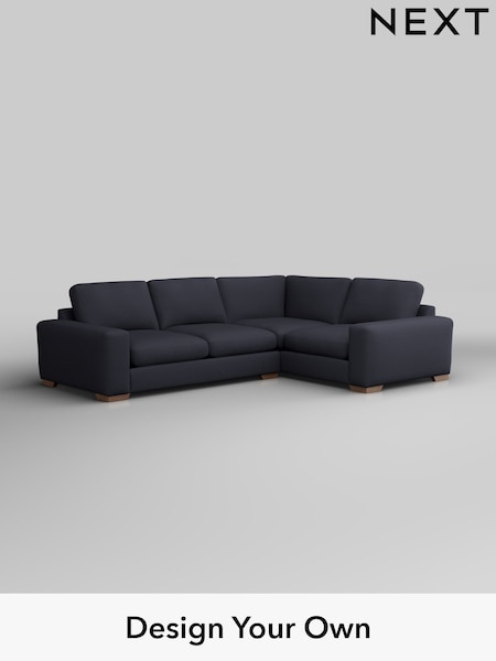 Tweedy Blend Easy Clean/Dark Slate Blue Houghton Deep Sit (W44240) | £2,425