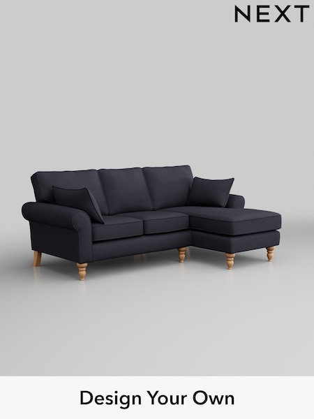 Tweedy Blend Easy Clean/Dark Slate Blue Mallory (W44242) | £1,350
