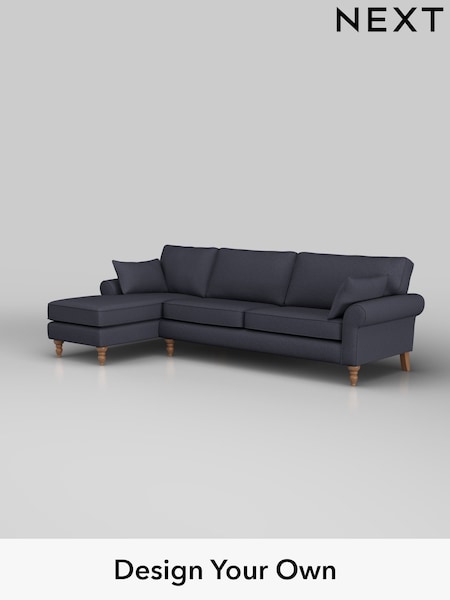 Tweedy Blend Easy Clean/Dark Slate Blue Mallory (W44242) | £1,450