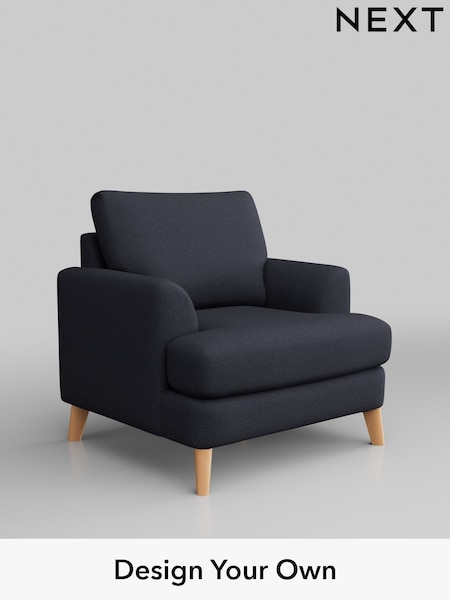 Tweedy Blend Easy Clean/Dark Slate Blue Parker (W44244) | £775